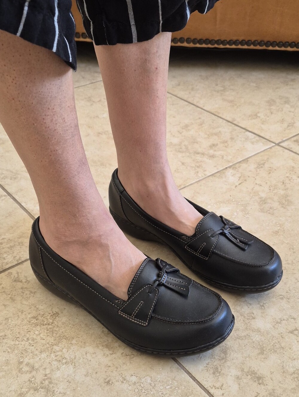 Clarks Ashland Bubble Loader, Upper Leather Slip-Ons Sz 11 - Picture 15 of 17